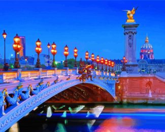 Aesthetic Paris Bridge France Diamond Paintings