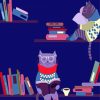Cats Reading Books On Bookshelves Illustration Diamond Paintings