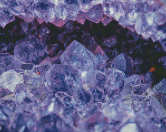 Close Up Amethyst Diamond Paintings