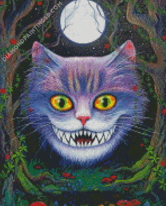 Creepy Smile Cat Diamond Paintings