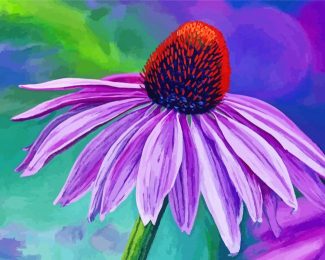 Echinacea Flower Diamond Paintings