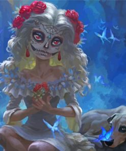 Fantasy Sugar Skull Girl Diamond Paintings