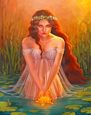 Gorgeous Nymph In The Water Diamond Paintings