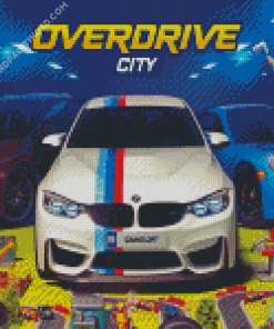 Overdrive City Car Game Diamond Paintings