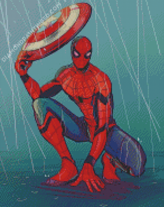 Spider Man Civil War Art Diamond Paintings
