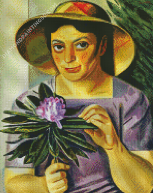 Woman Rododendro Diamond Paintings