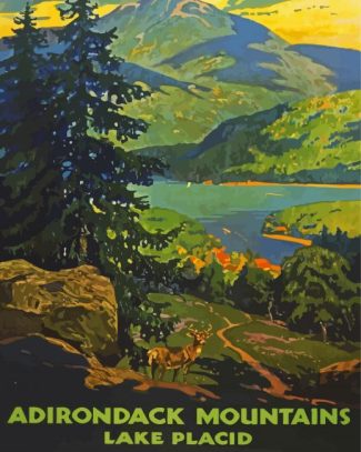 Adirondack Mountains Lake Placid Diamond Paintings