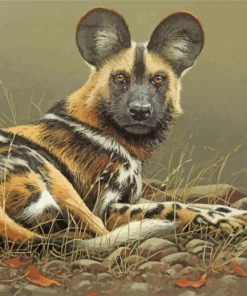 African Hunting Dog Diamond Paintings