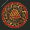 Black And Red Valknut Symbol Diamond Paintings