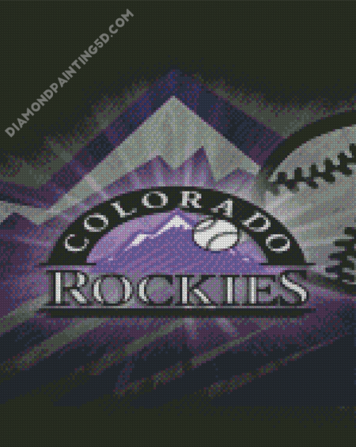Colorado Rockies Baseball Team Logo Diamond Paintings