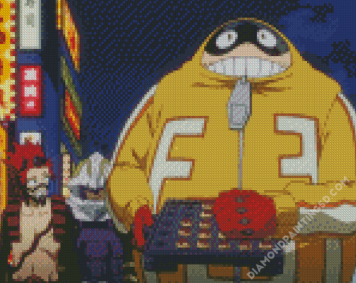 Fat Gum Anime Character Diamond Paintings