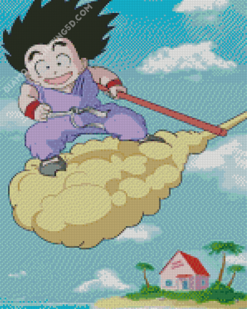 Flying Nimbus Kintoun Goku Diamond Paintings