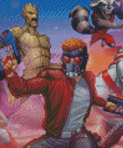 Guardian Of Galaxy Illustration Diamond Paintings