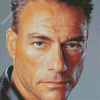 Jean Claude Van Damme Face Diamond Paintings
