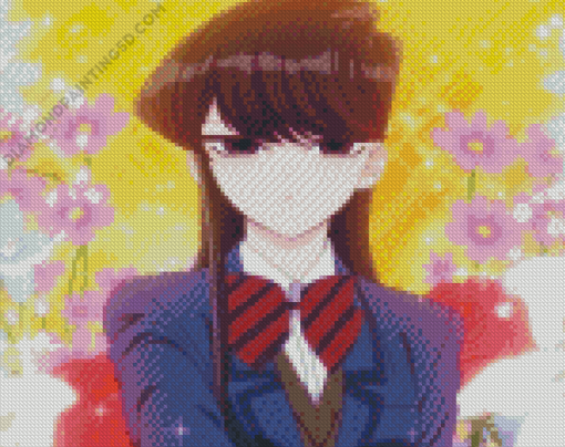 Komi Cant Communicate Character Diamond Paintings