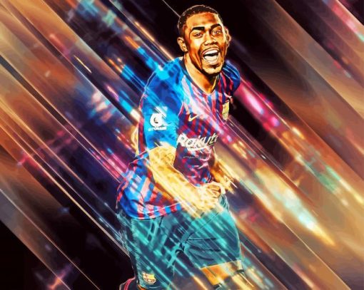 Malcom FCB Player Art Diamond Paintings