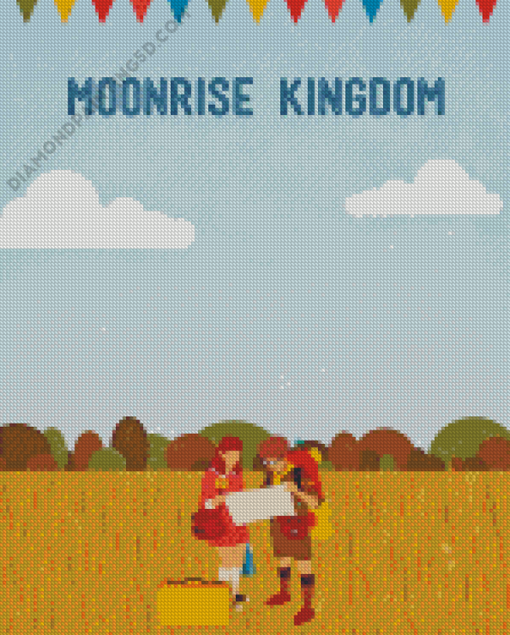 Moonrise Kingdom Movie Poster Art Diamond Paintings