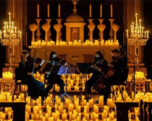 Music By Candlight Diamond Paintings
