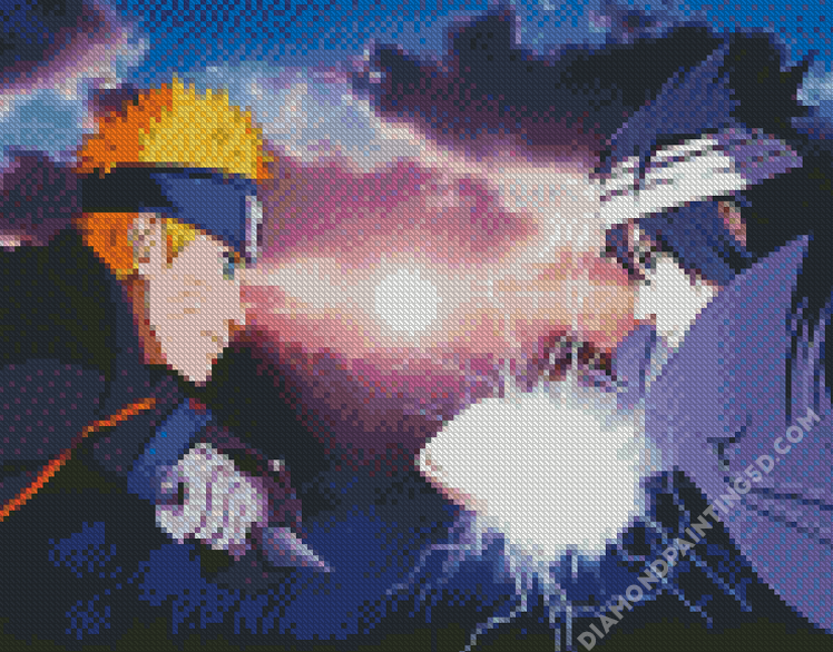 Naruto Vs Sasuke Fight - Diamond Paintings 