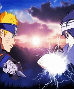 Naruto Vs Sasuke Anime Boys Diamond Paintings