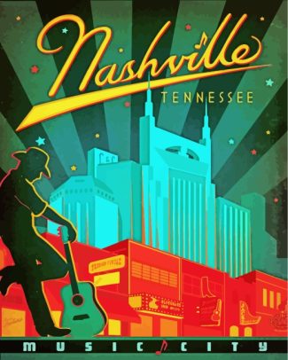 Nashville Music City Diamond Paintings