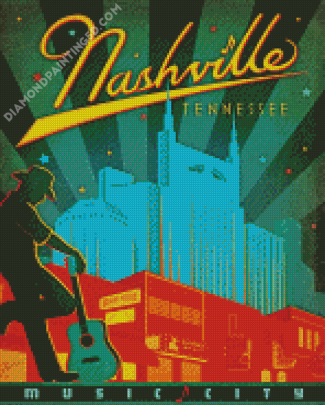 Nashville Music City Diamond Paintings