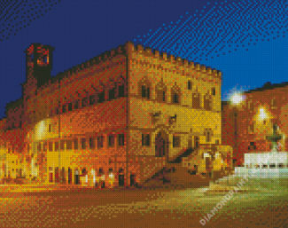 Palacio De Los Priores Perugia Italy Diamond Paintings