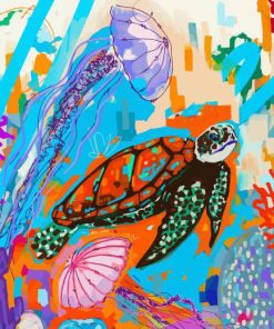 Pop Art Turtle Diamond Paintings