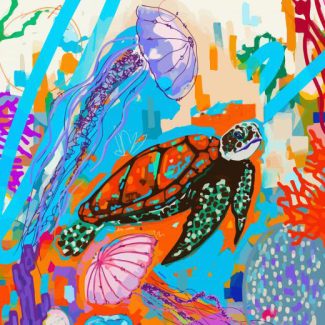 Pop Art Turtle Diamond Paintings
