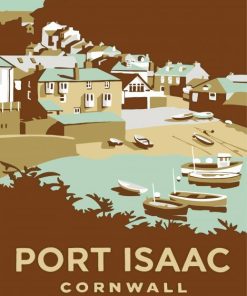 Port Isaac Cornwall Poster Diamond Paintings