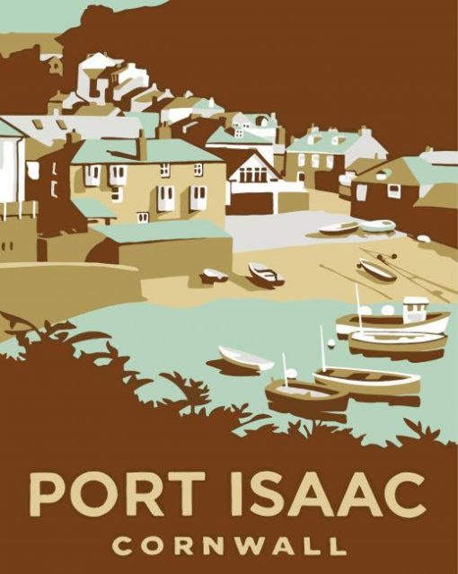 Port Isaac Cornwall Poster Diamond Paintings