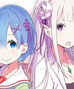 Rezero Anime Girls Diamond Paintings