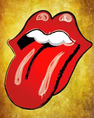 Rolling Stones Logo Diamond Paintings
