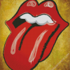 Rolling Stones Logo Diamond Paintings