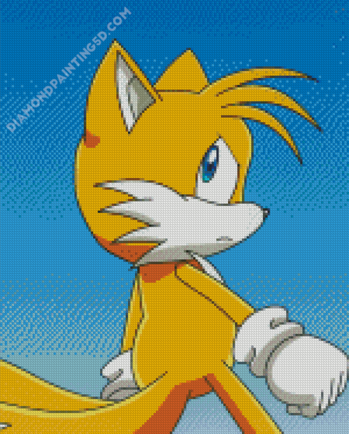 Sonic The Hedgehog Miles Prower Diamond Paintings