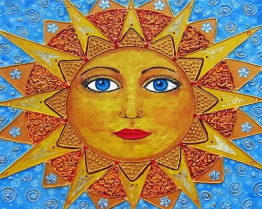 Sun Face Diamond Paintings