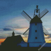 Sunset Lytham Windmill Diamond Paintings