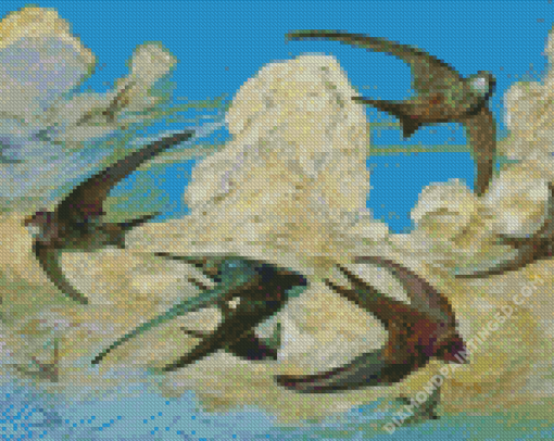 Swifts Birds Diamond Paintings