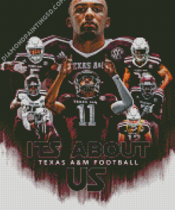 Texas A M Aggies Football Poster Diamond Paintings