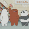 We Bare Bears Characters Diamond Paintings