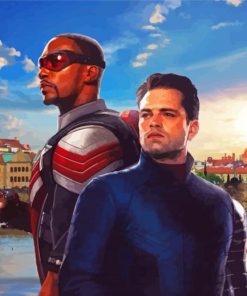 Aesthetic The Falcon And Winter Soldier Diamond Paintings