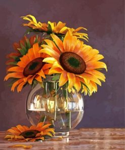 Aesthetic Sunflowers Vase Diamond Paintings