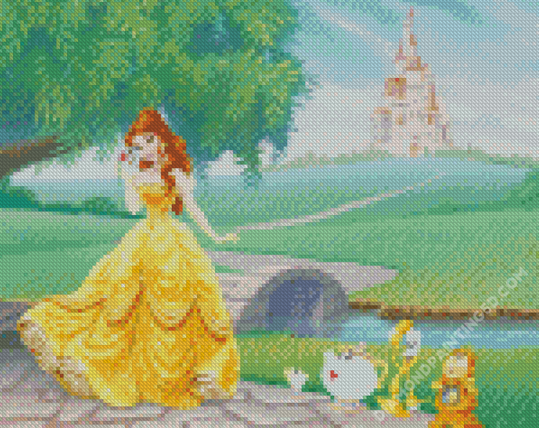 Buy 5D Diamond Art Disney Beauty and the Beast DIY Painting
