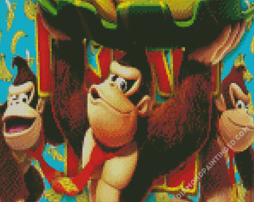 Donkey Kong Diamond Paintings