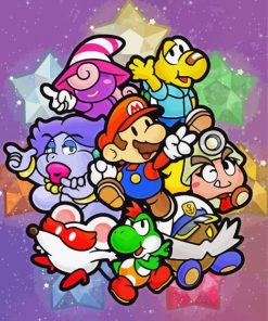 Paper Mario Characters Diamond Paintings