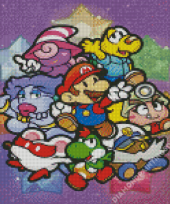 Paper Mario Characters Diamond Paintings