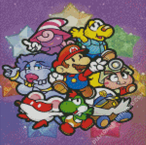 Paper Mario Characters Diamond Paintings