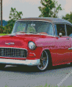 Red 1955 Chevrolet Diamond Paintings