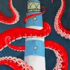 Red Octopus And Lighthouse Diamond Paintings