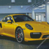 Yellow Porsche 911 Diamond Paintings